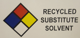 Label - "Recycled Substitute Solvent"